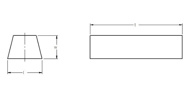 Ultra-Met Trapezoid Cutting Tool Inserts - Image 1