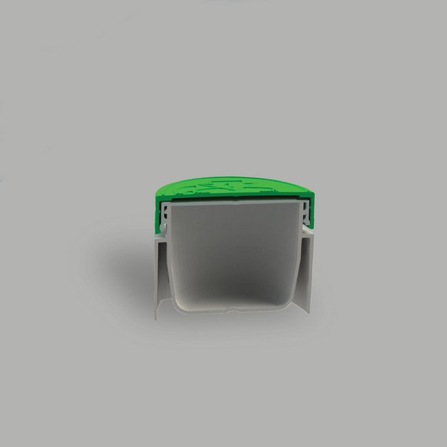 3 oz Open Bottom Flush Wall Profile Plastic Jar - Image 2