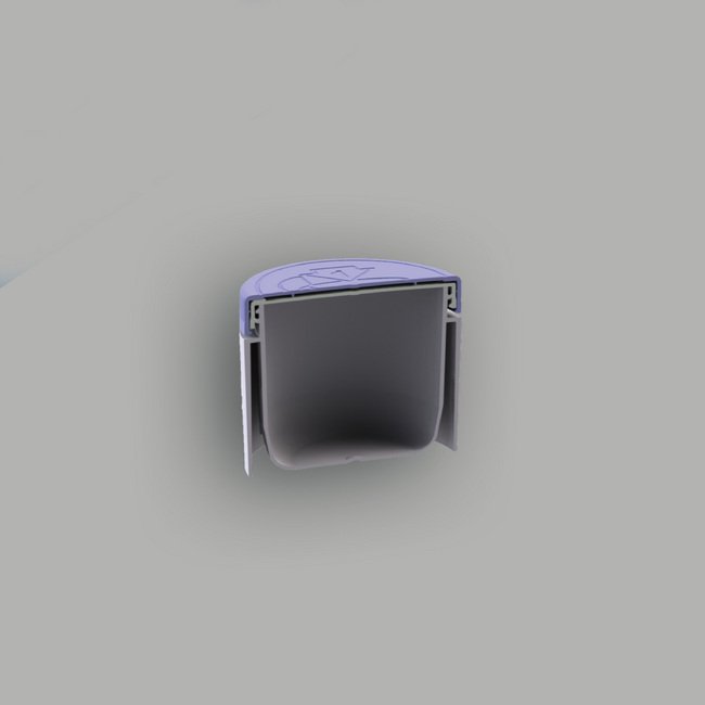 6 oz Open Bottom Flush Wall Profile Plastic Jar - Image 2