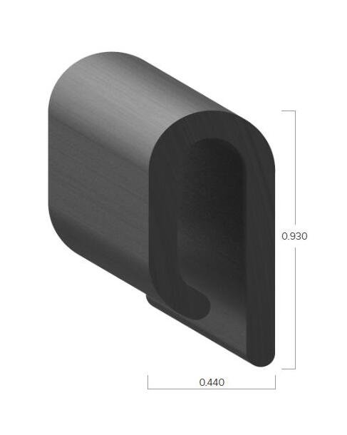 Uni-Grip 0.440" x 0.930" Rubber Seal - Image 2