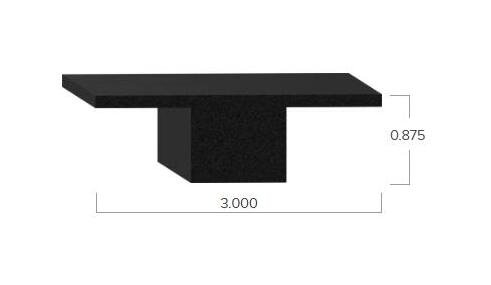Uni-Grip Rubber Seal - 3.000" Width x 0.875" Height - Image 2