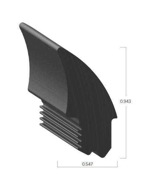 Uni-Grip 0.547" x 0.943" Push-On Rubber Seal - Image 2