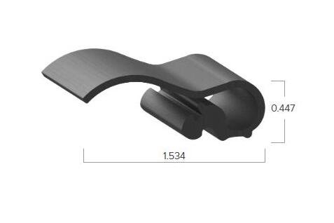 Uni-Grip 1.534x0.447 in Rubber Seal - Black (70 duro) - Image 2