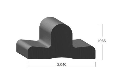 Uni-Grip 2.040" x 1.065" Dense Rubber Seal - Image 2