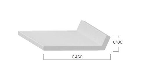 Uni-Grip 0.460in x 0.100in Rubber Seal, White Sponge Material - Image 2
