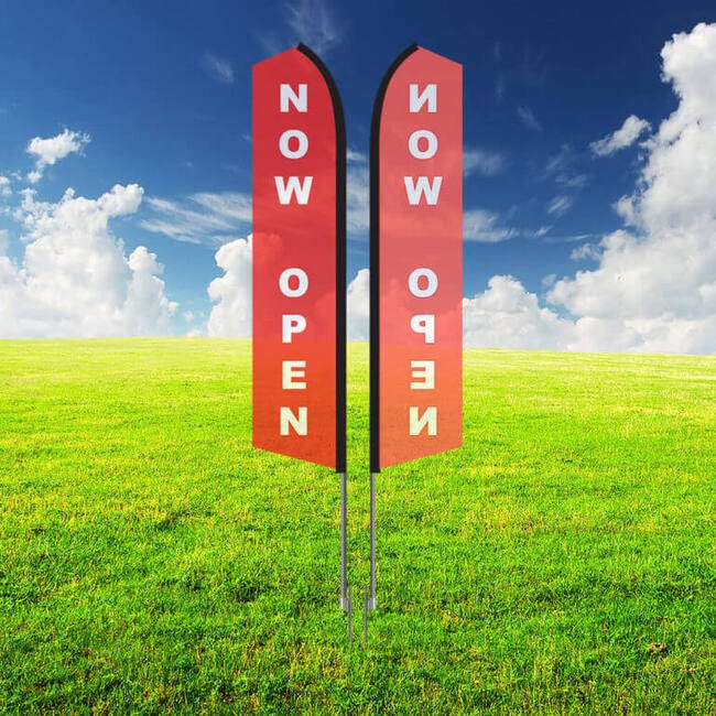 Megastore 16ft Single-Sided Feather Flag Kit - Image 2