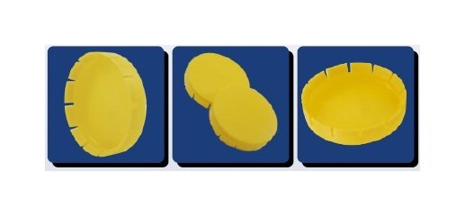 Yellow LDPE Outside Fitting Flange Protector 1-1/2 in - Image 2