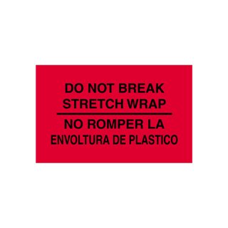 3x5 Do Not Break Stretch Wrap Labels - Image 1