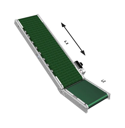SOCO 400mm Width Belt Conveyor with 2000mm Length and 0.5m Booster - Image 2