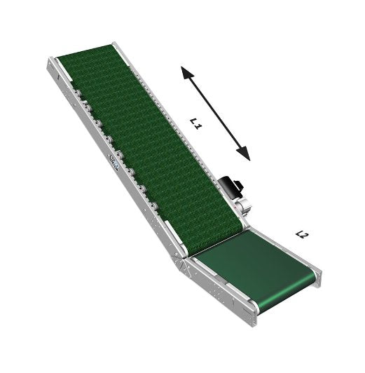 SOCO 400mm Width Belt Conveyor with 2000mm Length and 0.5m Booster - Image 1