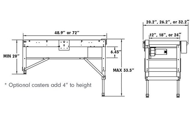 Eastey 72 Inch Variable Speed Belt Conveyor - Image 2