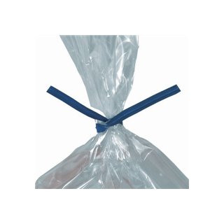 Blue Plastic Poly Bag Ties 3/16 x 6 - Image 1