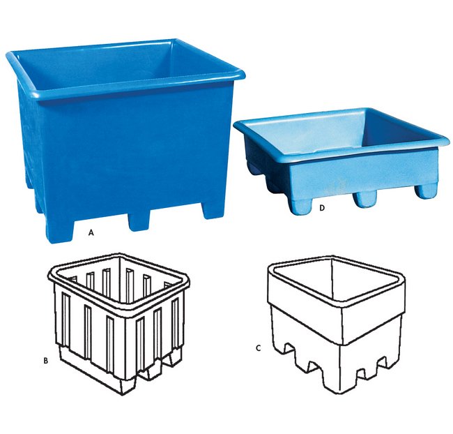 37x33 Inch Palletub with Double Wall Construction - Image 1