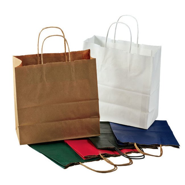 Durable 16-Inch Paper Material Handling Bag with Reinforced Handles - Image 1