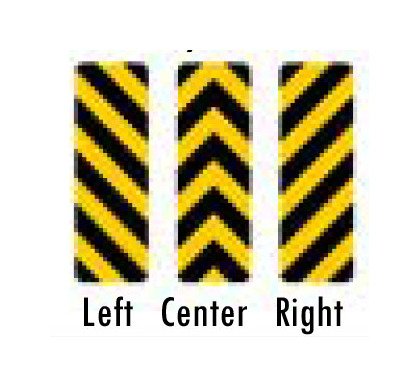 Yellow Object Marker Sign for Roads & Parking Lots - Image 1