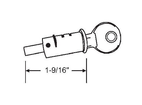 Premium Patio Door Key Cylinder Lock Set with Housing and Key - Image 1