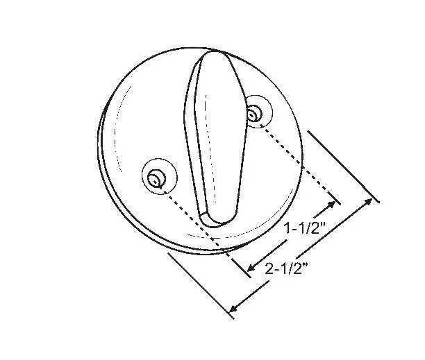 White Finish PGT Patio Door Latch - Image 1