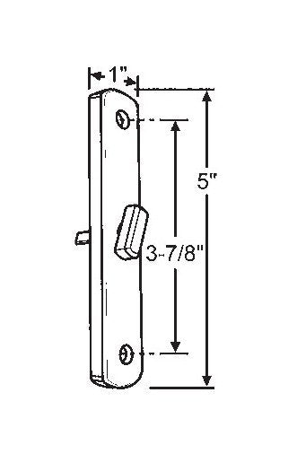 PGT Bronze Finish Patio Door Latch - Image 1