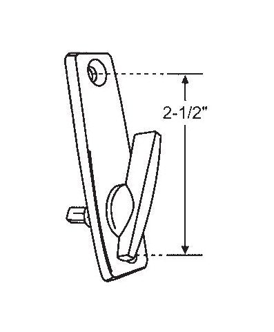 Stone Finish Patio Door Latch - Image 1