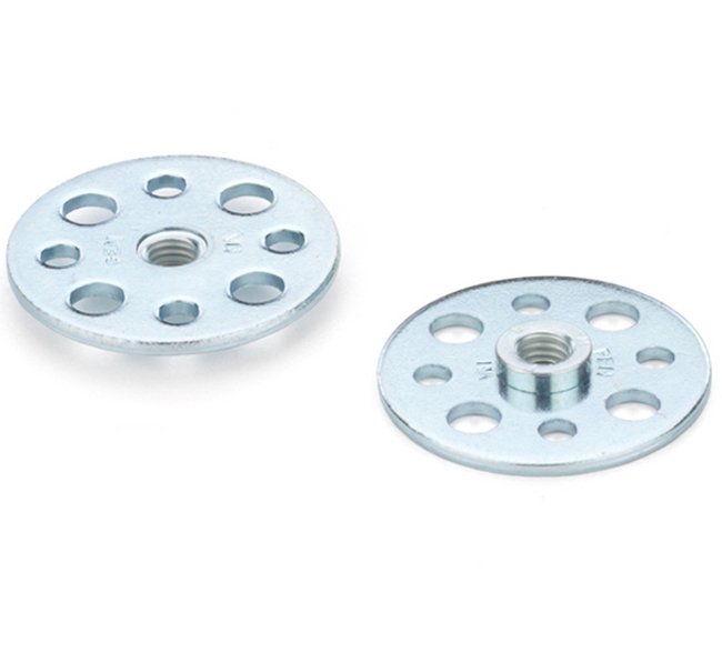 VariMount Steel Nut with Base Plate - Metric Thread Size M4x0.7 - Image 1