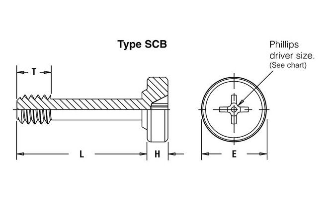 PEM Captive Panel Screw Tool SCBJ, Metric M4 x 0.7, Non-Jacking SCB, Zinc-Plated - Image 2