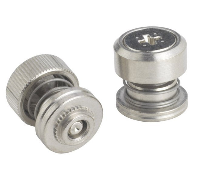 PEM Captive Panel Screw-Low Profile Knob, Spring-loaded - Metric PF50/PF60 Series - Image 1