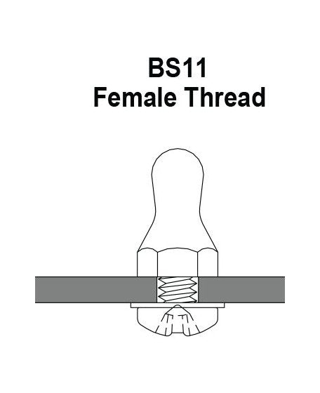 PENCOM BS11M Carbon Steel Female Thread Ball Stud Fastener - Image 5
