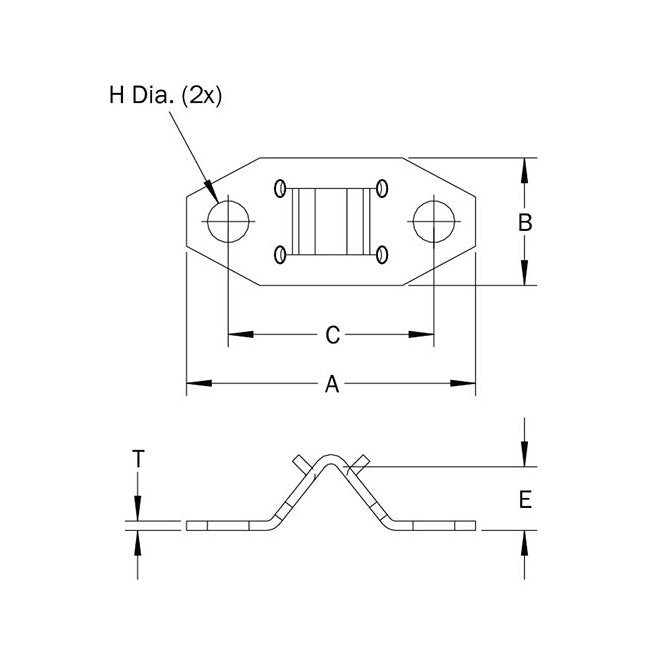 PENCOM .022 Inch Ball Stud Clip, Carbon Steel, Phosphate Finish - Image 2