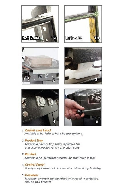 Eastey Performance Series L-Sealer - 22in Seal Front, 16in Seal Side - Image 2