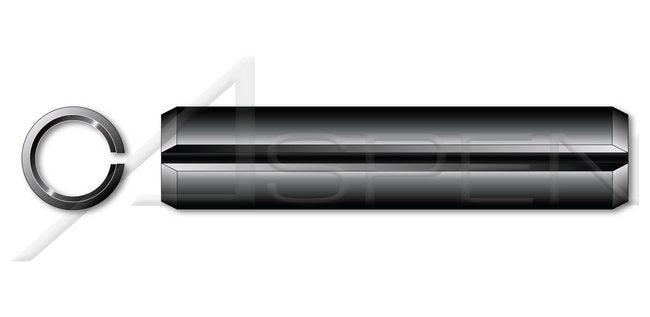 Carbon Steel Standard Duty SAE 1070 1095 Slotted Spring pin - Image 1