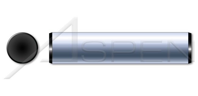 Solid Alloy Steel Bright Finish Made in U.S.A. Dowel Pin - Image 1