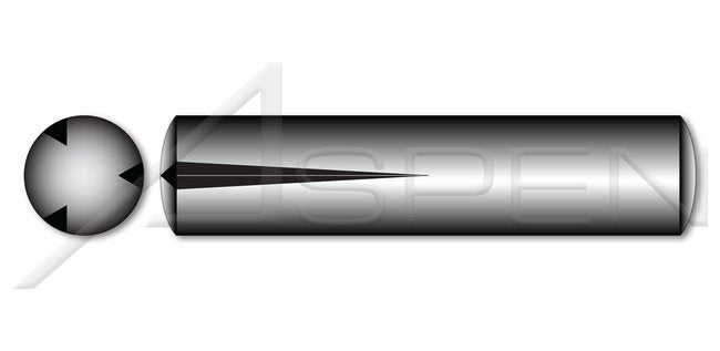 DIN 1472/ISO 8745 Metric Half Length Tapered Steel Grooved Pin - Image 1