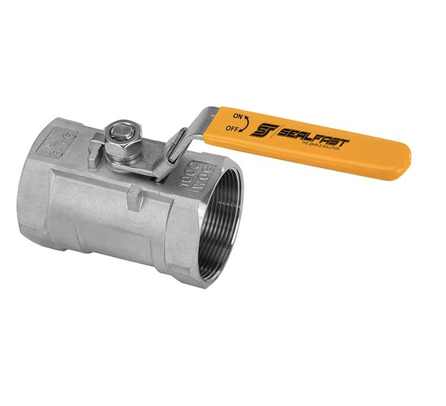 316 Stainless Steel 1/4 Inch Standard Port Ball Valve with Locking Handle - Image 1