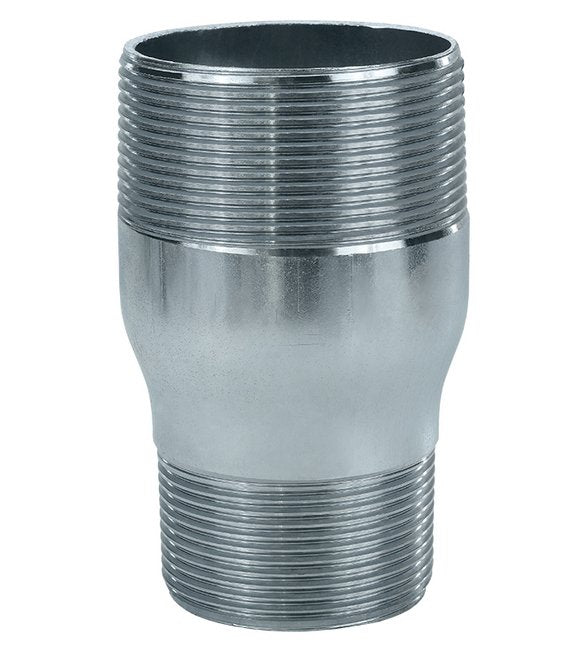 Zinc Plated Steel Threaded Reducing Nipple - 3/4 x 1/2 in - Image 1