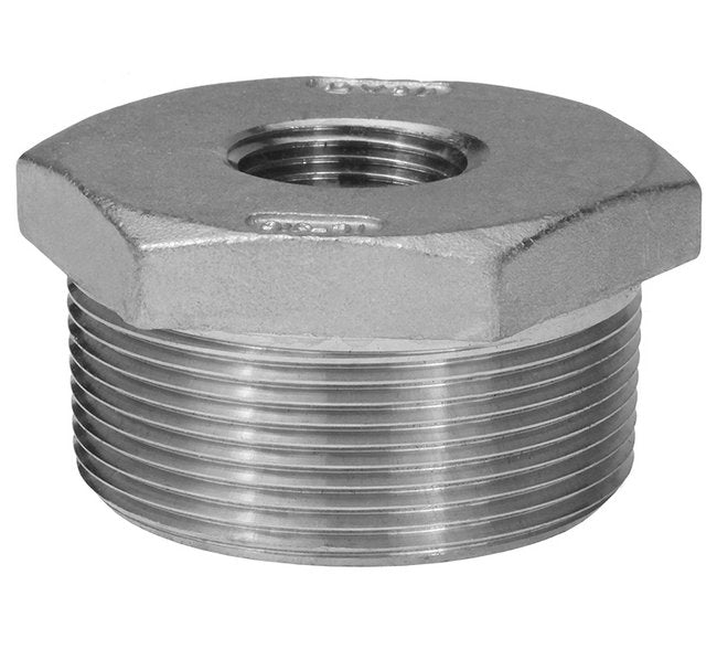 2 x 1 1/4 inch 316 Stainless Steel Bushing Fitting - Image 1