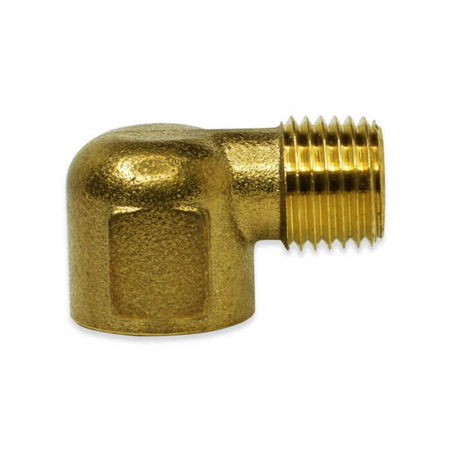 Brass Street Elbow 3/8 MNPT x 3/8 FNPT - Image 1