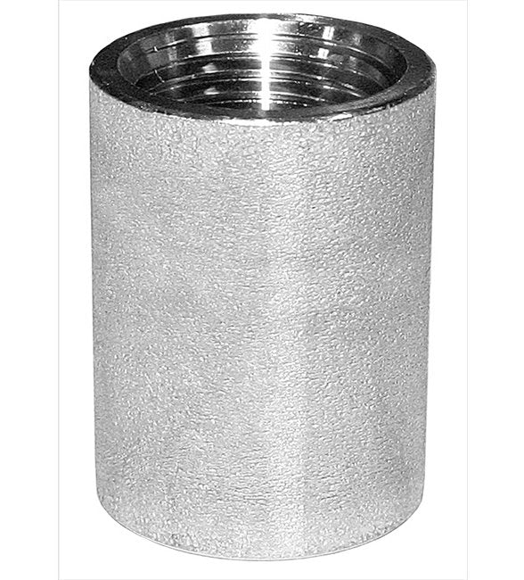 316 Stainless Steel 3/8 in Merchant Coupling - Image 1