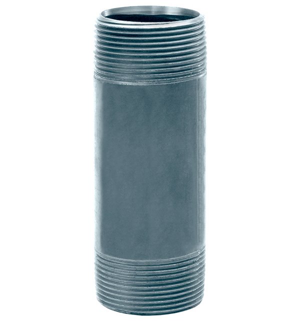 Seal Fast 1/2" x 2 1/2" Galvanized Steel Threaded Nipple - Image 1