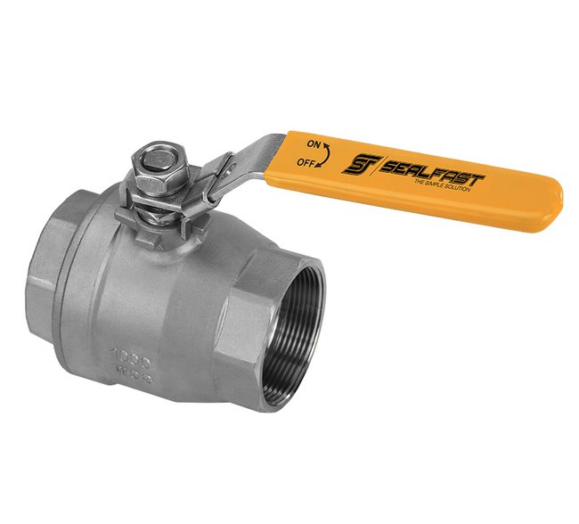 316 Stainless Steel Full Bore Ball Valve - 1 1/2 in Size - Image 1