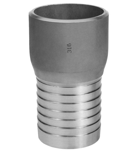 316 Stainless Steel 8 Inch Weld Bevel Combination Nipple - Image 1