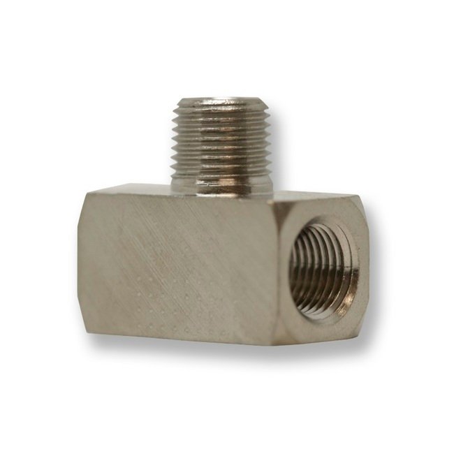 3/8 Inch (in) Male National Pipe Thread (MNPT) and 3/8 Inch (in) FeInch (in) Male National Pipe Thread (FNPT) Male Branch Tee - Image 2
