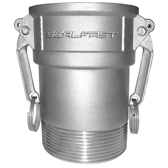 316 Stainless Steel Long Neck Type B Female NPT x Male NPT Cam and Groove Coupling 3x3 in - Image 1