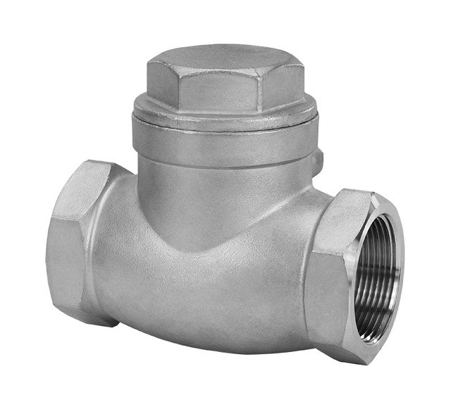 2-Inch 316 Stainless Steel Swing Check Valve - NPT Thread - Image 1