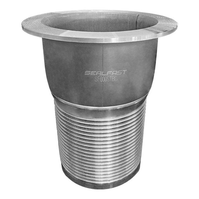 2-1/2" Crimp Style Turnback KC Plated Steel - Pipe Fitting for Institutional Use - Image 1