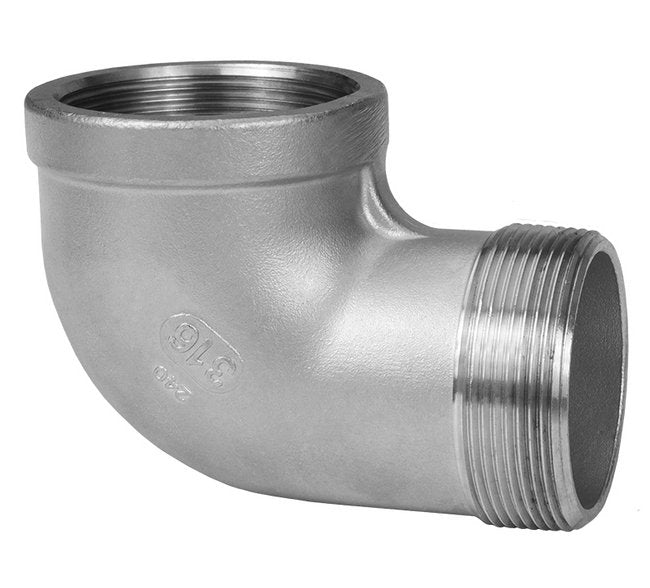 4 Inch 316 Stainless Steel 90 Degree Street Elbow - Pipe Fitting - Image 1