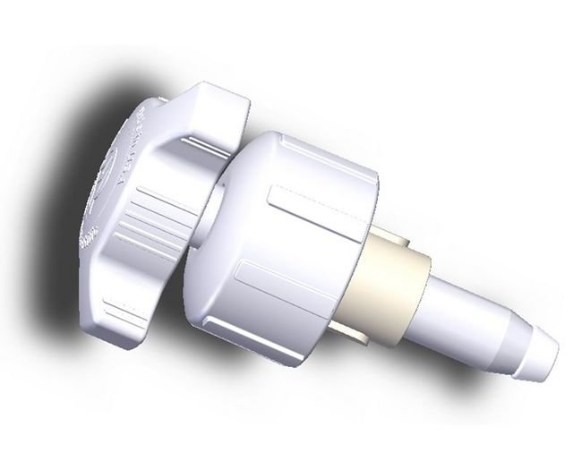 Polypropylene White Ring Sub Assembly with L Series Needle - Image 1