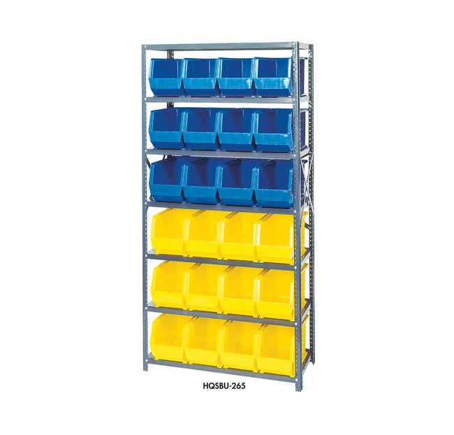 Blue Giant Open Hopper Bin Storage System - 36x18 in - Image 1