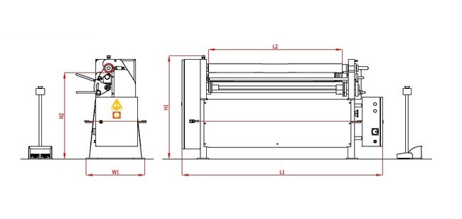 RMT R-ECO-B Series 14 Gauge Bending Capacity Motorized Three Rolls Bending Machine - Image 1