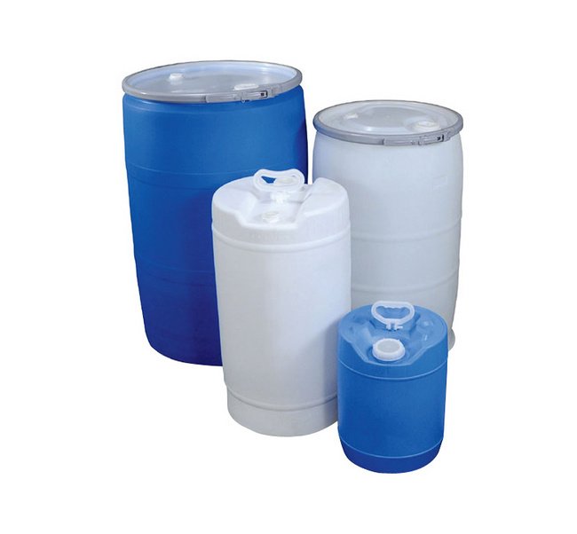 55 Gallon HDPE Tight Head Plastic Drum - Image 1