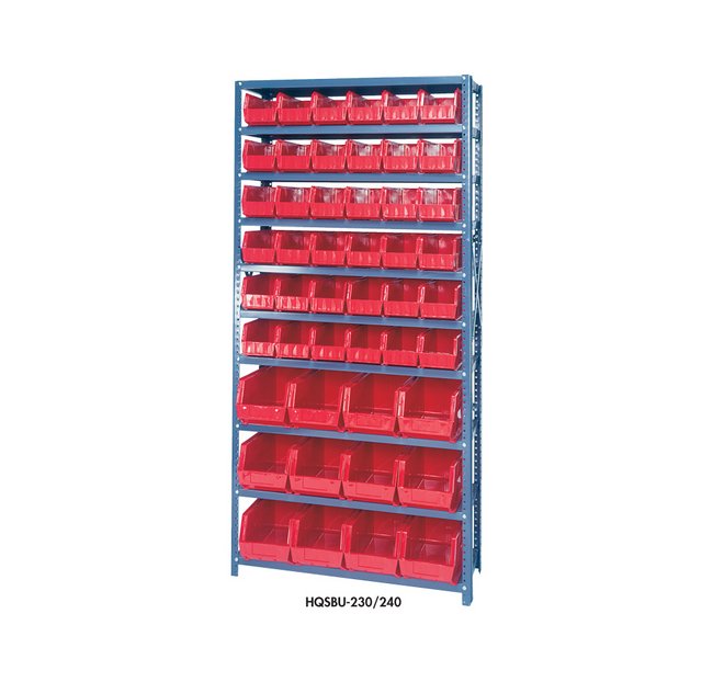 Heavy Duty 36"x12" Yellow Giant Open Hopper Bin Storage System - Image 1